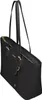 A black leather tote bag with gold hardware, shown from a diagonal angle against a white background. Produktbild-Vorschau