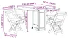 vidaXL 5-tlg. Butterfly-Esstisch-Set Corona Weiß Produktbild-Vorschau 8