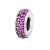 PANDACHARMS Rotes Pavé Zwischenelement Charm, 925er Produktbild-Vorschau 1