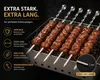 50 Stk. Schaschlikspieße Edelstahl 55 cm – 2 mm Extra Stark Produktbild-Vorschau 3