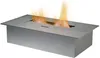 A stainless steel ethanol burner with flames. Podgląd zdjęcia produktu