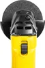 A close-up, top-down view of an angle grinder. Produktbild-Vorschau