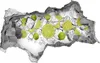 Selbstklebender Loch-3D-Aufkleber 95x73 cm Lime Eiswürfel Produktbild-Vorschau 1