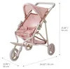 Teamson Kids Puppenwagen Jogging Rollenspiel Kinderwagen in Produktbild-Vorschau 6