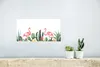 MuchoWow® Poster Pflanzen - Flamingo - Aquarell - Mädchen - Produktbild-Vorschau 5