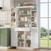 Merax Küchenschrank mit 2 Regaltüren, Sideboard mit Produktbild-Vorschau 1