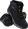 A pair of black hiking boots with yellow accents and laces, shown against a white background. Anteprima dell’immagine prodotto