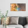 DEQORI Glasbild Echtglas 60x30 cm 'Meditierender Buddha' Produktbild-Vorschau 3