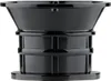 A black juicer attachment is shown against a white background. Produktbild-Vorschau