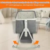Beistellbett Baby,3 in 1 Reisebett Babybett,6 Fach Produktbild-Vorschau 4