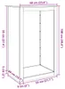 vidaXL Stojan na palivové dřevo černý 60x40x100 cm ocelový Náhled obrázku produktu 7