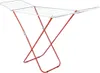 A red and white drying rack on a white background. Voir les images du produit