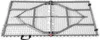 The underside of a folded white plastic table with a metal frame. Náhľad obrázku produktu