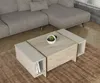 Couchtisch Veyron mit Tür und seitlichen Ablagen in beiger Produktbild-Vorschau 2