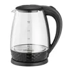 A glass electric kettle with a black handle and base, shown on a white background. Produktbild-Vorschau