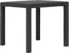 vidaXL Tavolo da giardino marrone 79x79x72 cm in plastica Anteprima dell’immagine prodotto 5
