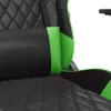 vidaXL Gaming-Stuhl mit Massage & Fußstütze Schwarz & Grün Produktbild-Vorschau 10
