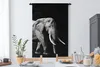MuchoWow® Wandteppich Wandbehang Elefant mit langen Produktbild-Vorschau 3
