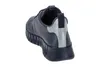 A rear view of a blue sneaker with a silver accent on a white background. Podgląd zdjęcia produktu