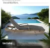 Chaise longue en rotin et aluminium Océane - marron naturel Voir les images du produit 4