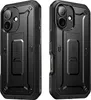 Two views of a black smartphone case with a kickstand. Produktbild-Vorschau