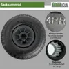 Sackkarrenrad Luftrad 260x85 mm 3.00-4 75 mm zentrierte Produktbild-Vorschau 2