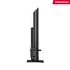 Side view of a black television on a white background. Produktbild-Vorschau