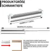 450 mm/17,72 Zoll Verstellbarer Edelstahl Kleiderstangen, Produktbild-Vorschau 4