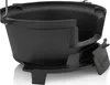A black cast iron grill pot with a grill grate. Podgląd zdjęcia produktu