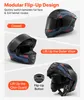 Kask składany VEVOR z podwójną szybką, rozmiar M, kask Podgląd zdjęcia produktu 2