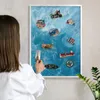Magnettafel 70x50 cm mit weißem Rahmen - Magnetische Produktbild-Vorschau 2