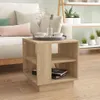vidaXL Konferenční stolek Sonoma Dub 40x40x43 cm Materiál Náhled obrázku produktu 2