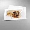 Poster - Poster ohne Rahmen - Stier Scotch Aquarell - 40x30 Produktbild-Vorschau 3
