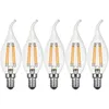 5 x LED Filament Windstoß Kerze 4W = 40W E14 klar Glühlampe Produktbild-Vorschau 3