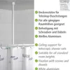 WENKO stropní podpěra pro teleskopické tyče 57 cm držák Náhled obrázku produktu 3