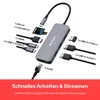Verbatim CMH-09, USB Typ-C, HDMI, RJ-45, USB 3.2 Gen 1 (3.1 Produktbild-Vorschau 10