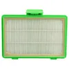 A top-down view of a green vacuum cleaner HEPA filter against a white background. Produktbild-Vorschau
