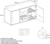 Vladon Sideboard Faro V1 - Kommode mit 2 Türen & 4 Produktbild-Vorschau 6
