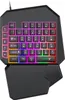 ZELURXX Einhand Gaming Tastatur 40 Tasten RGB Beleuchtung Produktbild-Vorschau 1