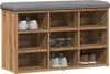 vidaXL Panca per scarpe Artisan oak 82x32x50 cm Materiale a Anteprima dell’immagine prodotto 6