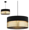 KAR-LIGHTING Pendelleuchte 1-flammig Schwarz‑Gold Metall Produktbild-Vorschau 1