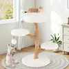 COSTWAY 90cm tiragraffi in legno, albero per gatti con 4 Anteprima dell’immagine prodotto 9