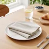 Set aus 12 Stoffservietten 40x40cm - Baumwolle - Beige Produktbild-Vorschau 5