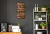 Wohnzimmer Leinwand Uhr Geräuschlos Küche 30x60 Ziegel, Produktbild-Vorschau 2