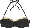 LASCANA Bügel-Bandeau-Bikini-Top Elodie schwarz-goldfarben Produktbild-Vorschau 1