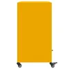 A yellow sideboard on wheels against a white background. Anteprima dell’immagine prodotto