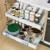 Biała stołka do przechowywania kuchni z koszem działowym, Podgląd zdjęcia produktu 1
