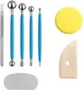 A collection of sculpting and modeling tools arranged on a white background. Produktbild-Vorschau