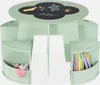 Set tavolo con ardesia e 4 sedie contenitore per bambini, Anteprima dell’immagine prodotto 2