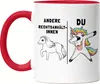 Andere Rechtsanwältinnen Du Tasse Rot  Pferd Einhorn Humor Produktbild-Vorschau 1